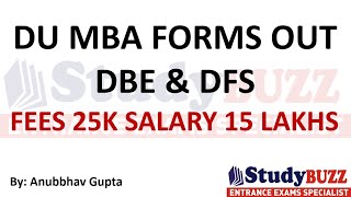 Delhi University DBE amp DFS forms are out Important dates Admission process Placement CAT cutoff [upl. by Llednahs883]