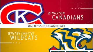 U16A  Kingston Canadians vs Whitby Wildcats White [upl. by Fuhrman]