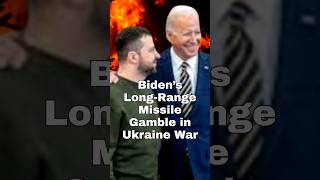 Bidens LongRange Missile Gamble Ukraine Strikes Russia with US Missiles short [upl. by Adnic745]