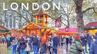 Central London Walk 🎄 Walking London at Christmas 4K HDR [upl. by Alaekim]