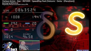 Osumania  ★654  Volcanic  9658 x3054 combo x1 miss  S [upl. by Anaya789]