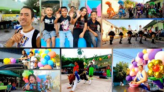 Desfile de Fiestas Patronales en Verapaz y Ambiente en Parque de Verapaz San Vicente [upl. by Howes]