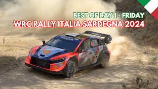 WRC RALLY ITALIA SARDEGNA 2024  FRIDAY BEST OF  FLATOUT RALLY HIGHLIGHTS [upl. by Warwick661]