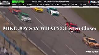 NASCAR on Fox Mike Joy Fired GEICO 500 NASCAR Cup Talladega 2021 [upl. by Ecirual992]