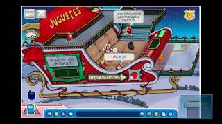 Club Penguin  El Trineo de Santa [upl. by Studdard]