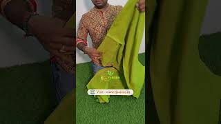 Handloom Plain Khadi 👌saree khadi batikdress silksaree vlog sareefashion indianclothing [upl. by Aihsatsan]