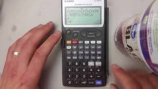 Cheating with scientific calculators Casio superFX Plus fx5800p [upl. by Nomor]