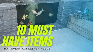 10 Essential items every koi keeper should own [upl. by Knick]