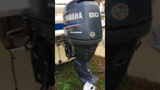 2001 Yamaha Outboard Motor Fourstroke test Run [upl. by Azeel]