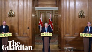 Coronavirus UK Boris Johnson holds briefing with senior advisers – watch live [upl. by Brindell]