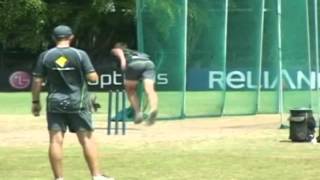 ICC World T20 2012 Australian teams practice session [upl. by Mariande]