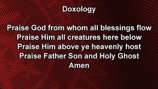 Doxology  No Music [upl. by Aralc]