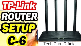 TP Link Archer C6 Gigabit MUMIMO Wireless Router Configuration  Double Band  Hindi  Urdu [upl. by Schulein]