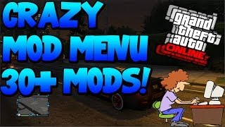 Gta 5 Online CRAZY Mod Menu  30 Mods quotGta 5 Modsquot [upl. by Mountfort645]