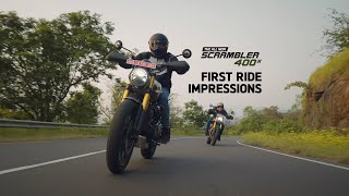 Scrambler 400 X First Ride Impressions [upl. by Hayimas70]