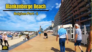 Walking in Blankenberge Belgium part 1 of 3  Blankenberge Beach Walking Tour  4K HDR [upl. by Elke]