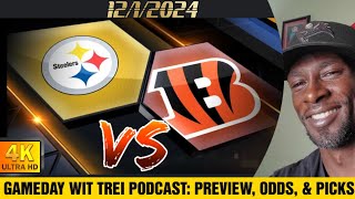 Steelers vs Bengals WEEK 13 NFL BETS 1212024 GAMEDAY WIT TREI PODCAST [upl. by Thibaud461]