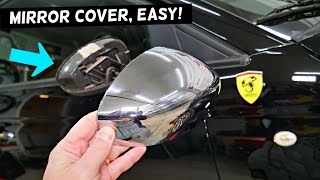 FIAT 500 SIDE MIRROR COVER REMOVAL REPLACEMENT [upl. by Huan23]