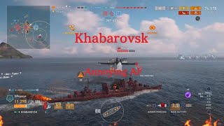 World of Warships Legends Khabarovsk Annoying BBs for Fun [upl. by Mcintyre]