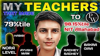 MY TEACHERS DURING MY JEE PREP JEE journey JEE story jeeteachers vivekyadavnit [upl. by Gisella148]