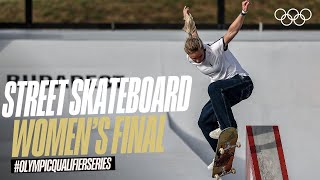 TRIPLE 🇯🇵 PODIUM  Street Skateboarding Womens Final Highlights OlympicQualifierSeries [upl. by Nellir]