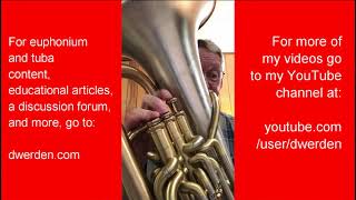 Milhaud quotSuite Francaisequot euphonium baritone excerpt [upl. by Leiuqese]