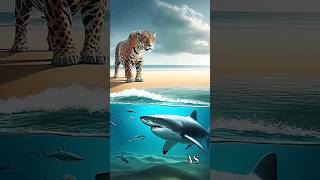 Amazing Animal fusion Kingdom  Tiger Vs Shark hybridanimals shorts trendingshorts vairalshorts [upl. by Anned]