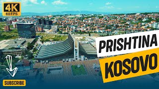 Prishtina 2023  Kosovo  VIDEO BY DRONE  4K [upl. by Map]