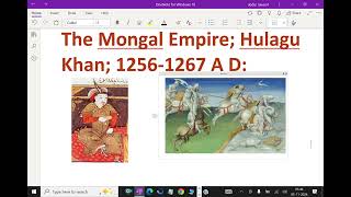 The Mongal Empire    Hulagu Khan 12561267 A D   78 mongalempire hulagukhan upsce ias [upl. by Doersten]