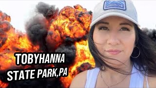 CAUTION💥 live explosives at campground  One of Pennsylvanias BEST Campgrounds Tobyhanna State Park [upl. by Onil]