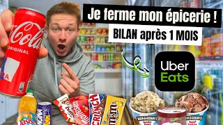 BILAN après 1 MOIS de mon BUSINESS d’Epicerie sur UBER EATS Idée de business business étudiant [upl. by Athey897]