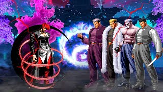 KOF Mugen Iori Yagami AD vs Ryuji Yamazaki Team [upl. by Murdock784]