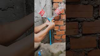 Technique to fix PVC pipe faucet low water pressure shorts [upl. by Ahscrop]