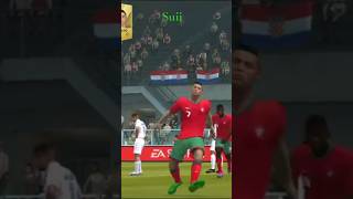 Cr 7 goal in Portugal vs Croatia trending football bitlobonkhan eafc25 gaming shorts viral [upl. by Oirtemed]