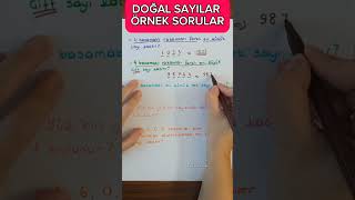 DOĞAL SAYILAR ÖRNEK SORULAR 4sınıfmatematik doğalsayılar [upl. by Rehpotsirhcnhoj]