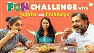 Fun Challenge With Sujitha And Prabhakar  Ishmart Malayaja  Infinitum Media [upl. by Fitzgerald]