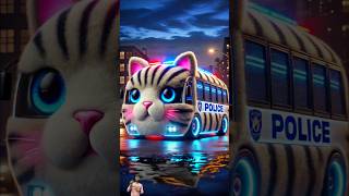 ❤️ Evolution of Cat  Police Bus 🥰 Maiw Milky ✅ cat cute love shorts [upl. by Cadmar380]