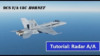 DCS FA18C Tutorial Funcionamiento básico del Radar AA [upl. by Jannery]