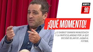 ¿Lo sabías La particularidad por la que Damián Manusovich decidió dejar de jugar al fútbol [upl. by Acul]