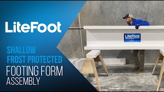 LiteFoot Shallow Frost Protected Footing Form Assembly [upl. by Sherline]