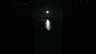 Full moon over lake Mälaren [upl. by Aehs]