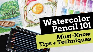 Watercolor Pencils for Beginners Must Know Tips and Techniques [upl. by Rossuck]