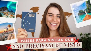 PAÍSES ONDE BRASILEIROS PODEM VIAJAR SEM VISTO  Mi Alves [upl. by Riplex]