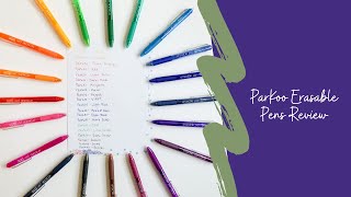 My new favorite erasable pens  Parkoo Erasable Pens Review  Alternative to Frixion Pens [upl. by Edita]