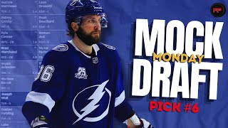 Mock Draft Monday  Fantasy Hockey Mock Draft Pick Pick 6 [upl. by Ynohtona]