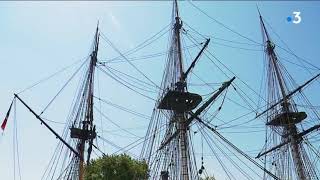 Rochefort  Plus de 1000 personnes visitent lHermione chaque jour en été [upl. by Dranal]