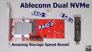 Ableconn  Dual NVMe Adapter Card [upl. by Geraint]