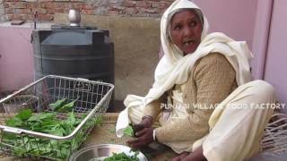 Palak Paneer Recipe ❤ Grandma style Recipe ❤ Punjabi Village Palak Paneer Recipe [upl. by Akemat]