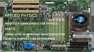 Fermi level in intrinsic semiconductor and its temperature dependence [upl. by Lange]