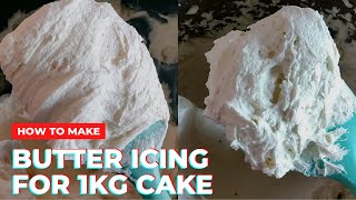 Perfectly Smooth and Deliciously Creamy Buttercream Frosting Recipe for a 1kg Cake [upl. by Nosreffej]